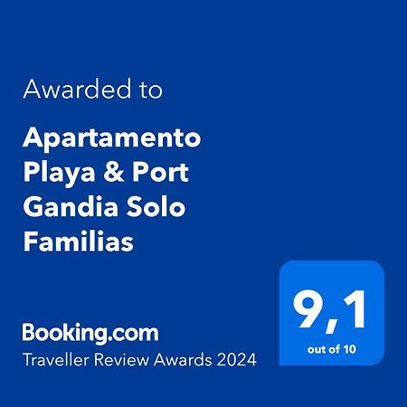 Apartamento Playa&Port Gandia Solo Familias Exterior foto