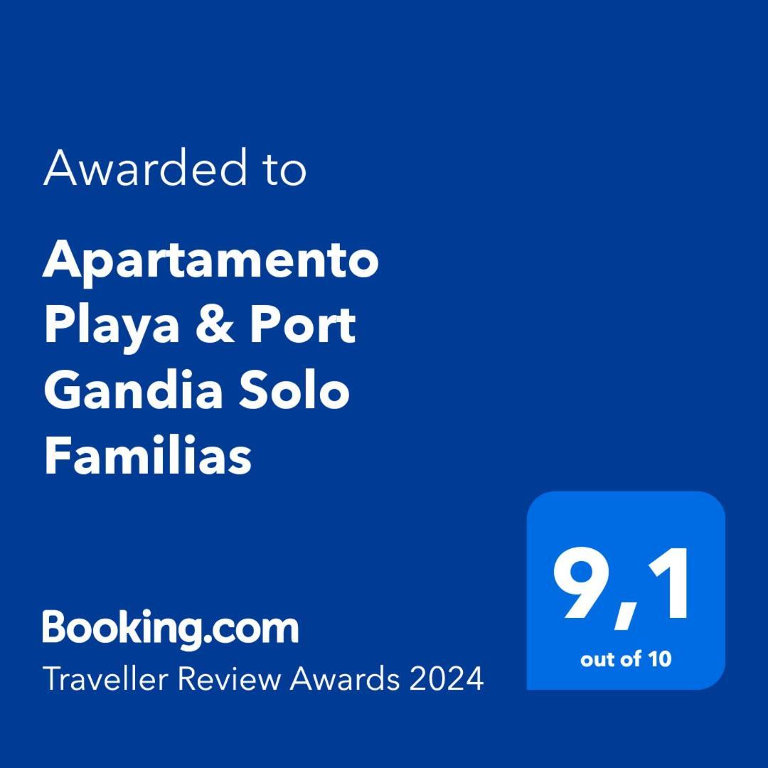 Apartamento Playa&Port Gandia Solo Familias Exterior foto
